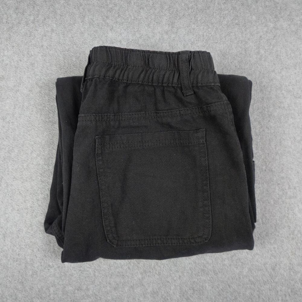 Shein Womens Petite Medium Black Cargo Jeans 26x28